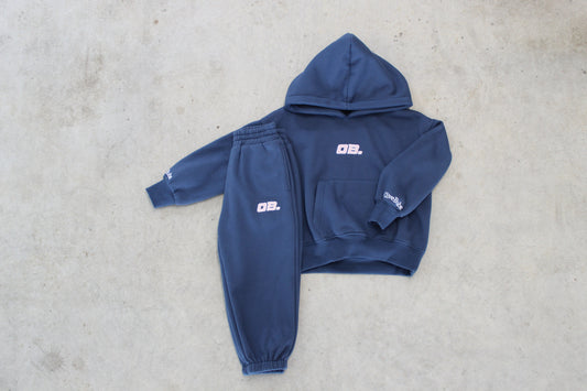OB APPLIQUE BLUE/PINK SET