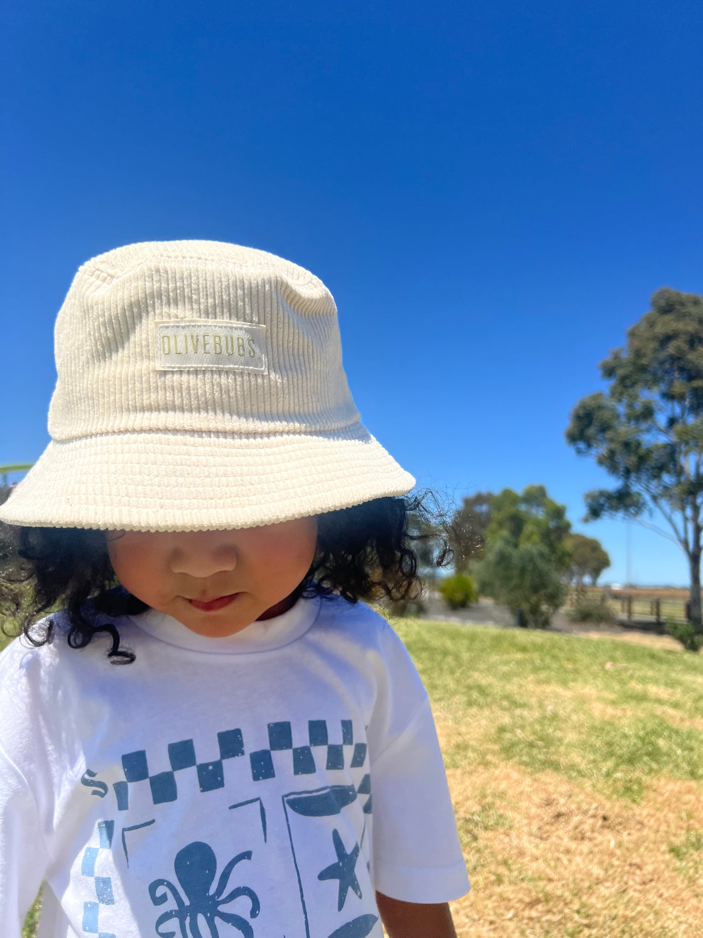 OB Cream Kids Bucket Hat